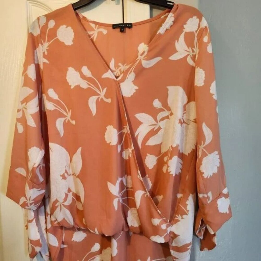 Orange Tropical Blouse